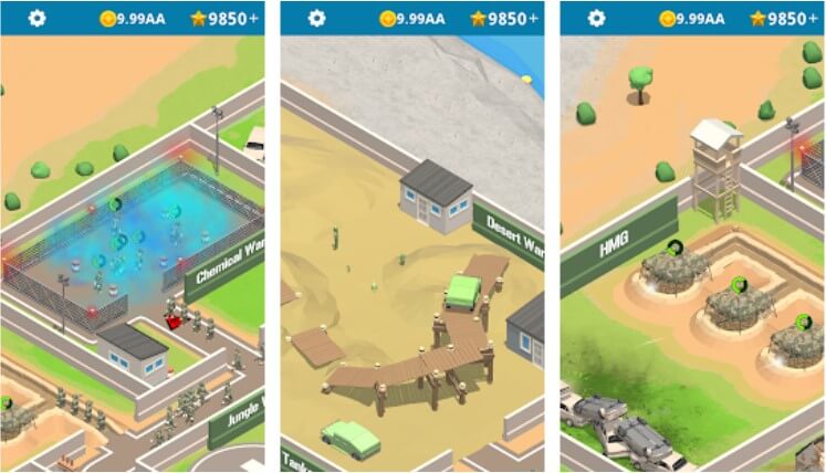 Idle Army Base Hileli Apk İndir